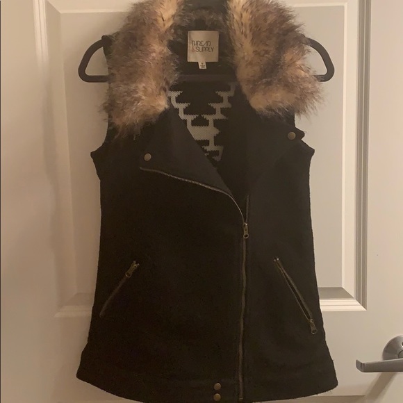 Thread & Supply Jackets & Blazers - Aztec design faux wool vest